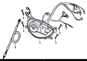 ORBIT III 50 (25 KM/H) (XE05W1-NL) (L8-M0) drawing SPEED METER