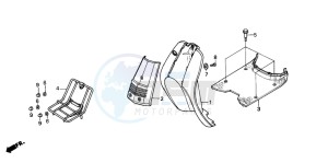 SH50 SCOOPY drawing FLOOR PANEL/LEG SHIELD