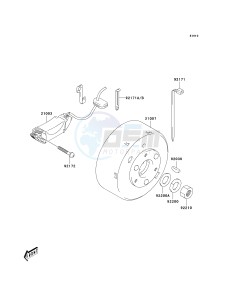 KSF 50 A [KFX50] (A1-A3) [KFX50] drawing GENERATOR