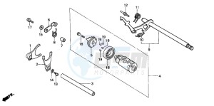 NV600C drawing GEARSHIFT DRUM