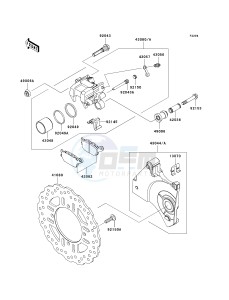 ZR 1000 B [Z1000 EUROPEAN] (B7F-B9F) 0B9F drawing REAR BRAKE