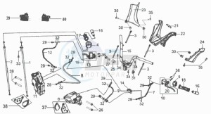 GTS250 INJECTION drawing FRONT FORK/ FRONT WHEEL / FRONT FENDER