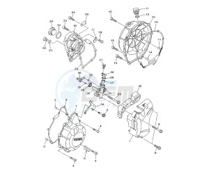 XJ6-S DIVERSION 600 drawing CRANKCASE COVER 1