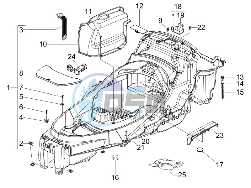 Helmet box - Undersaddle