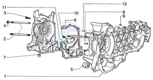 Beverly 125 drawing Crankcase