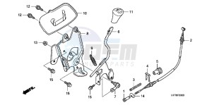 NC750DH NC750D ED drawing REAR BRAKE MASTER CYLINDER