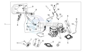 SXV 450-550 Street Legal drawing Throttle body