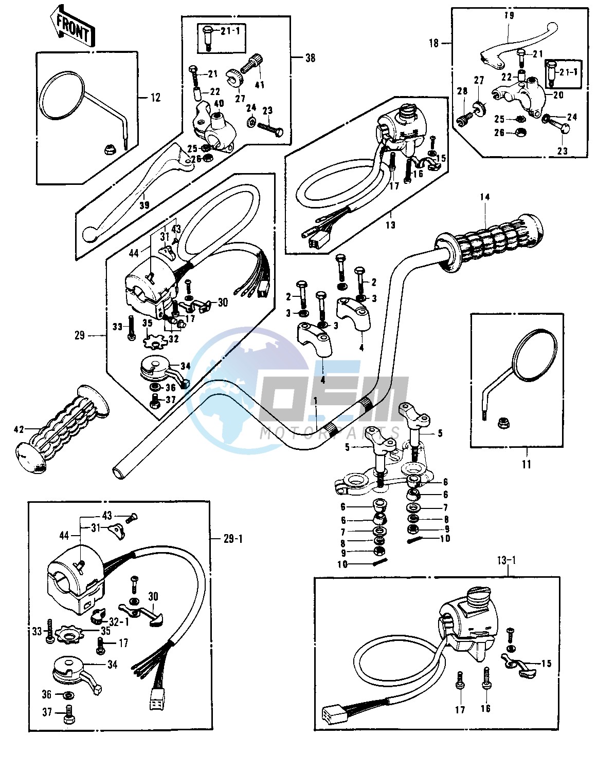 HANDLEBAR -- S1-B_C,KH250-A5- -