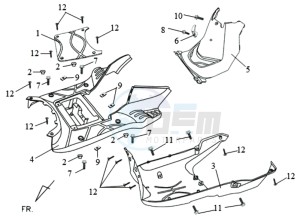 ORBIT II 50 TS drawing FOOTREST