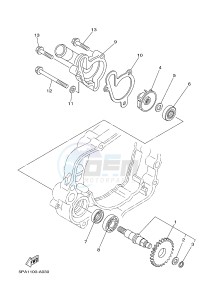 YZ85 YZ85LW (1SP1 1SP3) drawing WATER PUMP