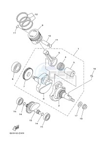 TT-R125 TT-R125LWE (19CW 19CX) drawing CRANKSHAFT & PISTON