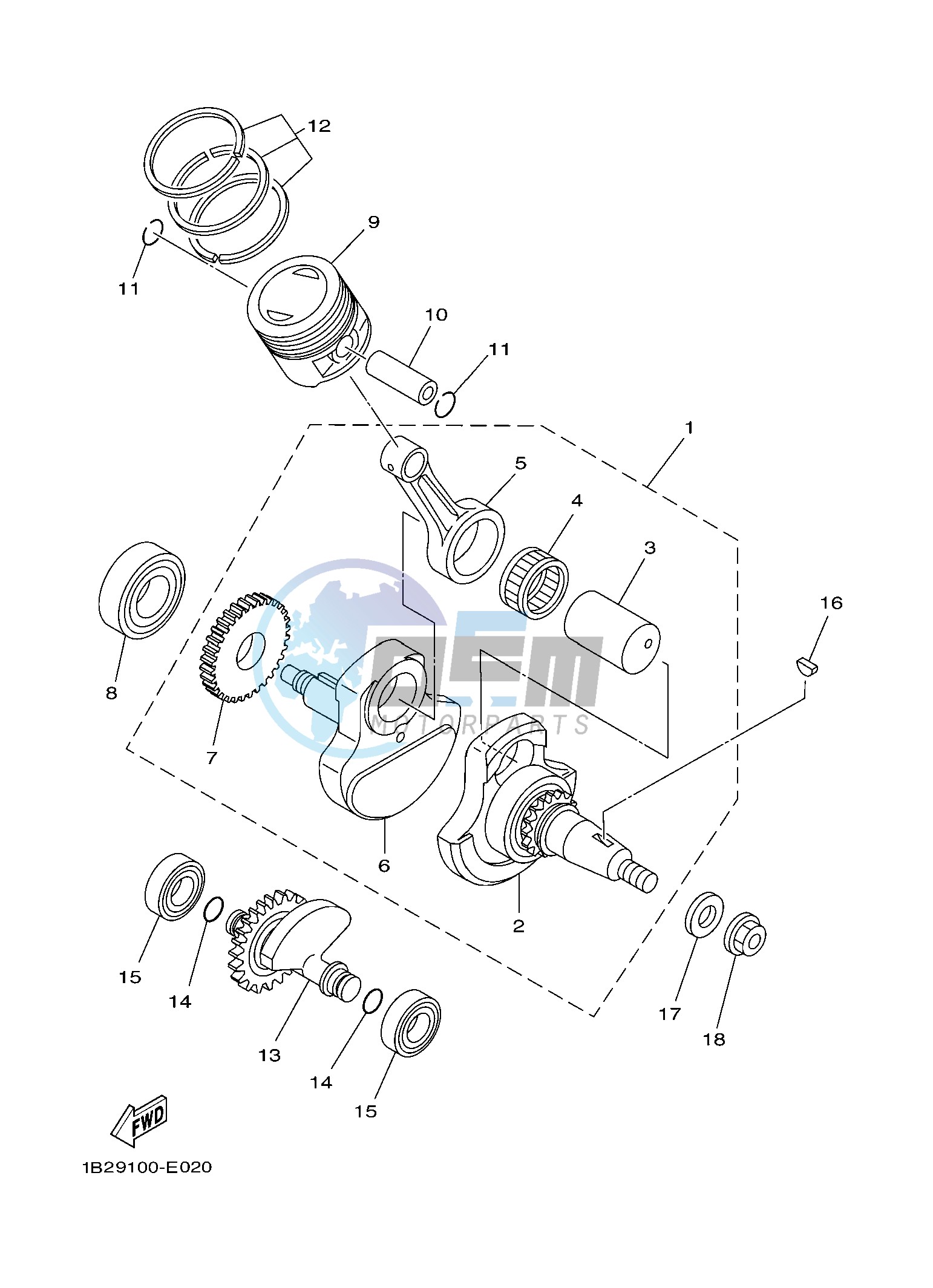 CRANKSHAFT & PISTON