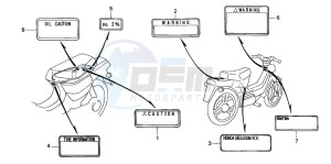 PK50S drawing CAUTION LABEL