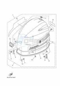 F70AET drawing FAIRING-UPPER