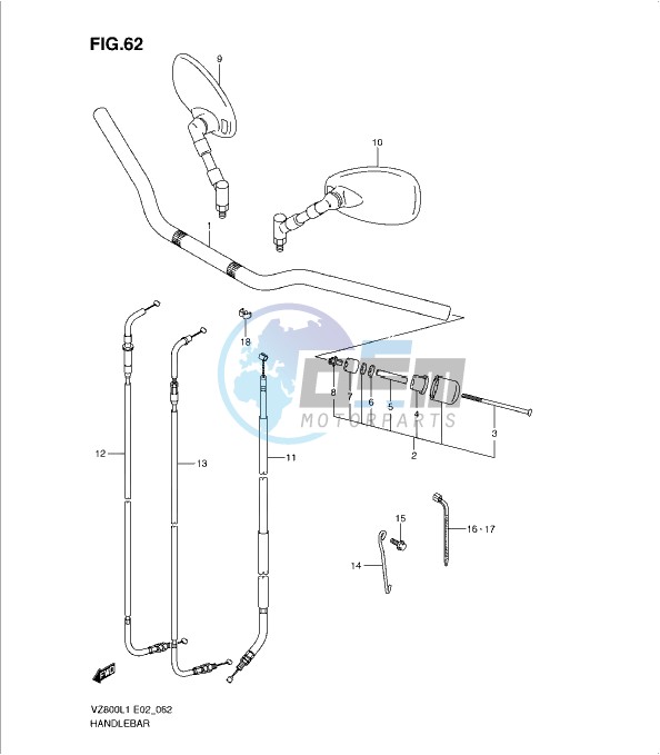 HANDLEBAR (VZ800L1 E2)