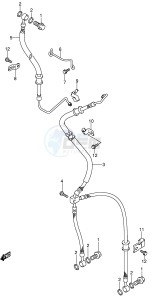 AN650 (E2) Burgman drawing FRONT BRAKE HOSE (AN650AK4 AK5)