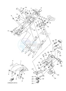 MT09A MT-09 ABS 900 (2DRR) drawing FENDER