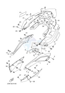 YP125RA (ABS) X-MAX 125 ABS (2DMD 2DMD) drawing SIDE COVER