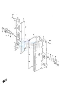 DF 300AP drawing Exhaust Cover