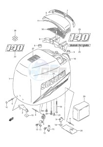 DF 140 drawing Engine Cover