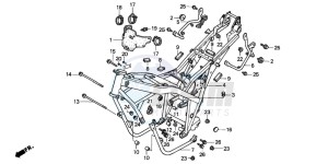 CB500 drawing FRAME BODY