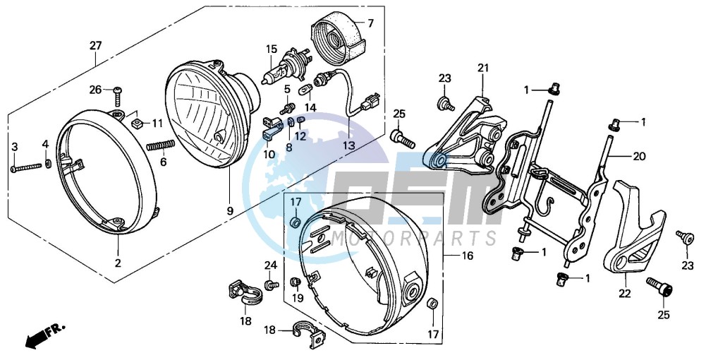 HEADLIGHT (E/ED/EK/F/G/H/KO)