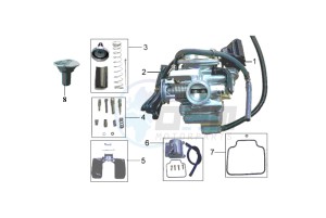 SUPER DUKE 125 drawing CARBURATOR