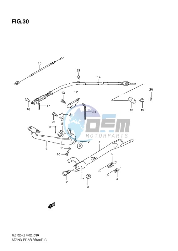 STAND REAR BRAKE