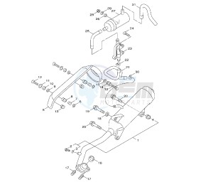 NXC CYGNUS X 125 drawing EXHAUST