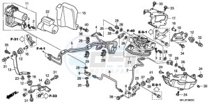 CBR1000RAA BR / ABS - (BR / ABS) drawing FRONT POWER UNIT/FRONT VA LVE UNIT