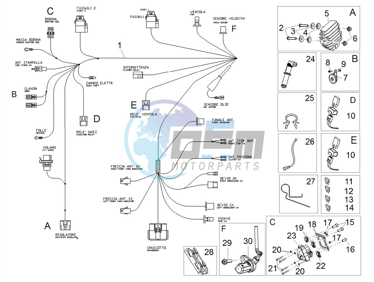 Front electrical system