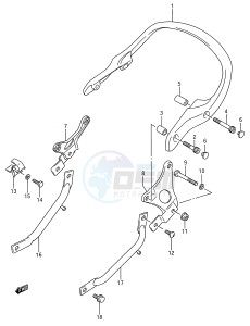 GSX600F (E28) Katana drawing PILLION RIDER HANDLE