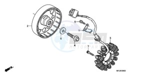 CBR600RR9 France - (F / CMF SPC) drawing GENERATOR