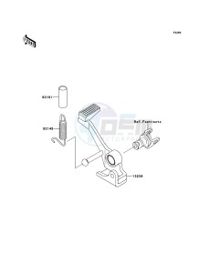 Z750R ABS ZR750PBF FR GB XX (EU ME A(FRICA) drawing Brake Pedal