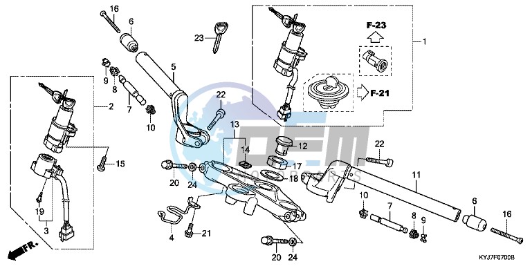 HANDLE PIPE/TOP BRIDGE