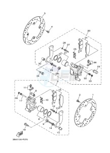 YFM700FWAD YFM70GPLG GRIZZLY EPS SE (B318) drawing REAR BRAKE CALIPER