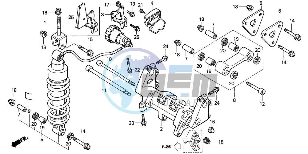 REAR CUSHION (VFR800A)