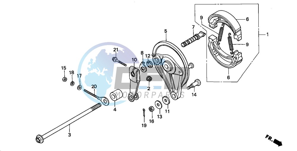 REAR BRAKE PANEL