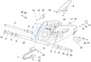 RSV4 1100 RACING FACTORY E4 ABS (NAFTA) drawing Swing arm