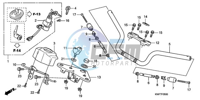 HANDLE PIPE/TOP BRIDGE