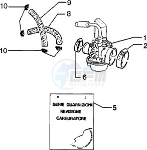 Zip 50 SP Euro 2 drawing Carburettor