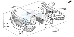 SK50M drawing REAR COMBINATION DUMMY