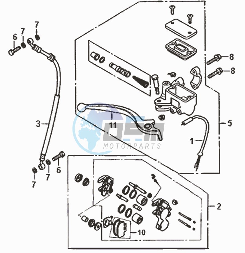 BRAKE CALIPER FOR / BRAKE LEVER / BRAKE LINES