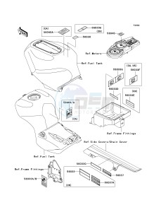 ZX 1200 B [NINJA ZX-12R] (B1-B4) [NINJA ZX-12R] drawing LABELS