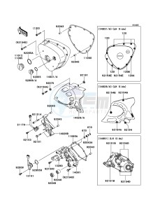 W800 EJ800AEFA GB XX (EU ME A(FRICA) drawing Left Engine Cover(s)