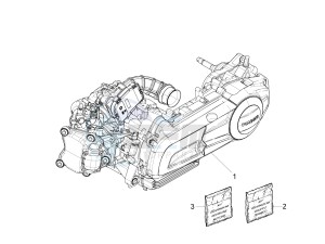 Beverly 300 ie ABS E4 (EMEA) drawing Engine, assembly