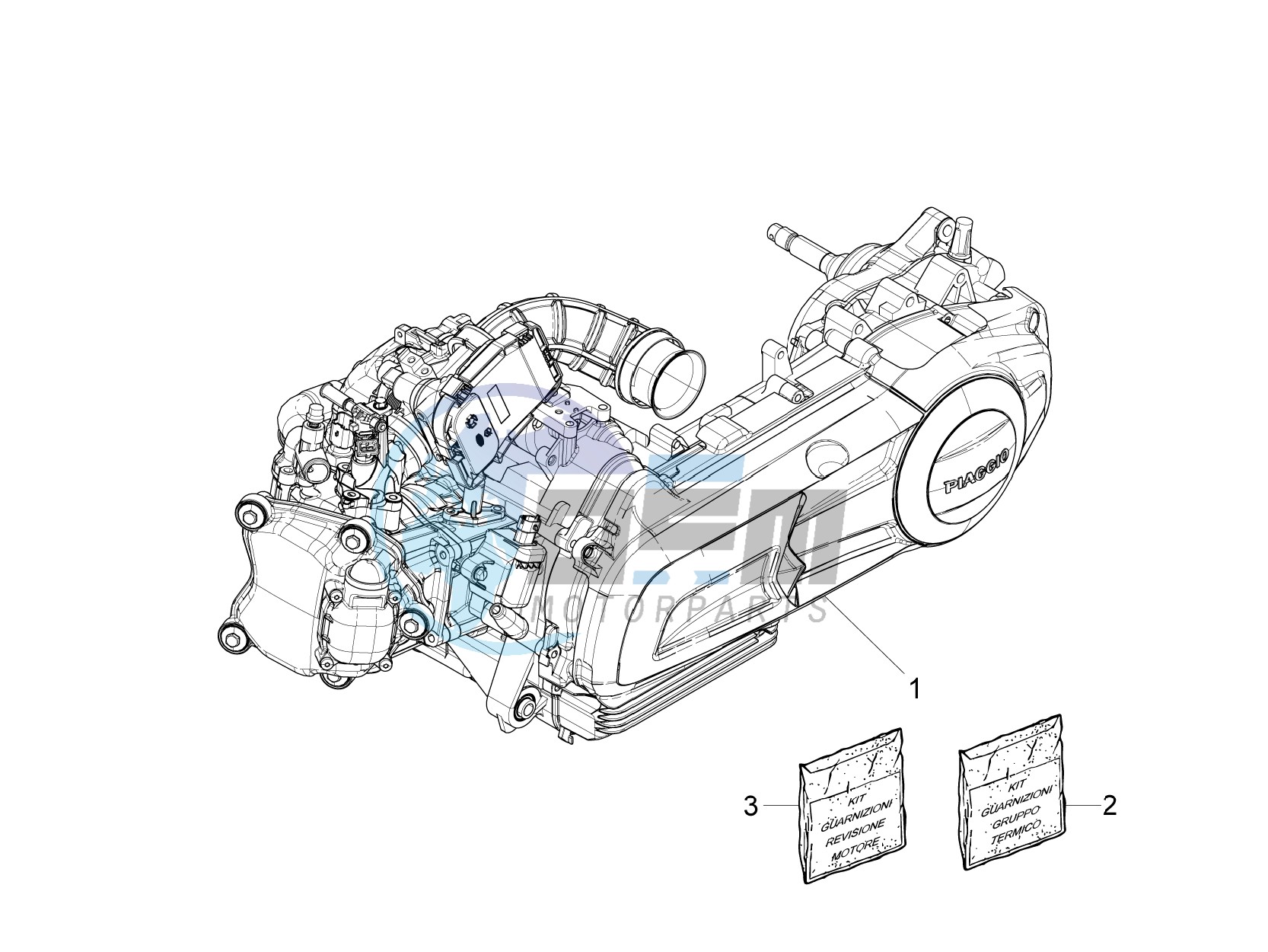 Engine, assembly