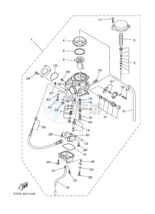 YFM450FWAD YFM450PF GRIZZLY 450 EPS (2LC8) drawing CARBURETOR