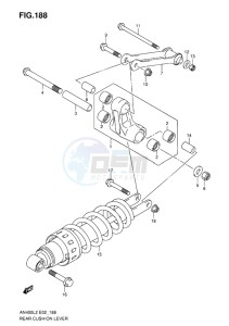 AN400Z ABS BURGMAN EU-UK drawing REAR CUSHION LEVER