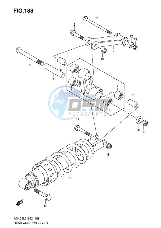 REAR CUSHION LEVER